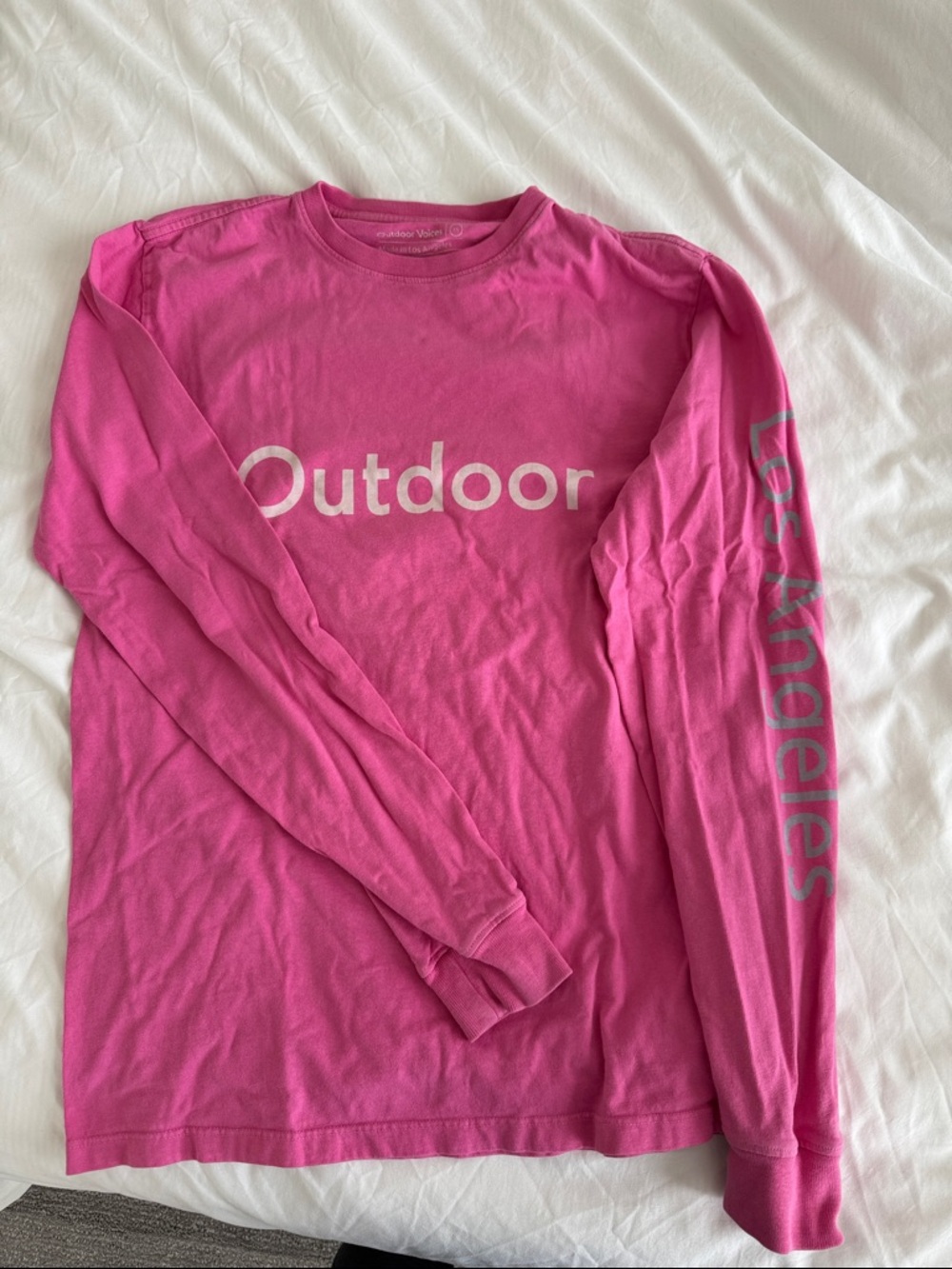 Outdoor Voices Hot Pink LA Long Sleeve Tee